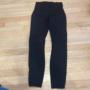 Lululemon size 4 athletic pants - with mesh side
